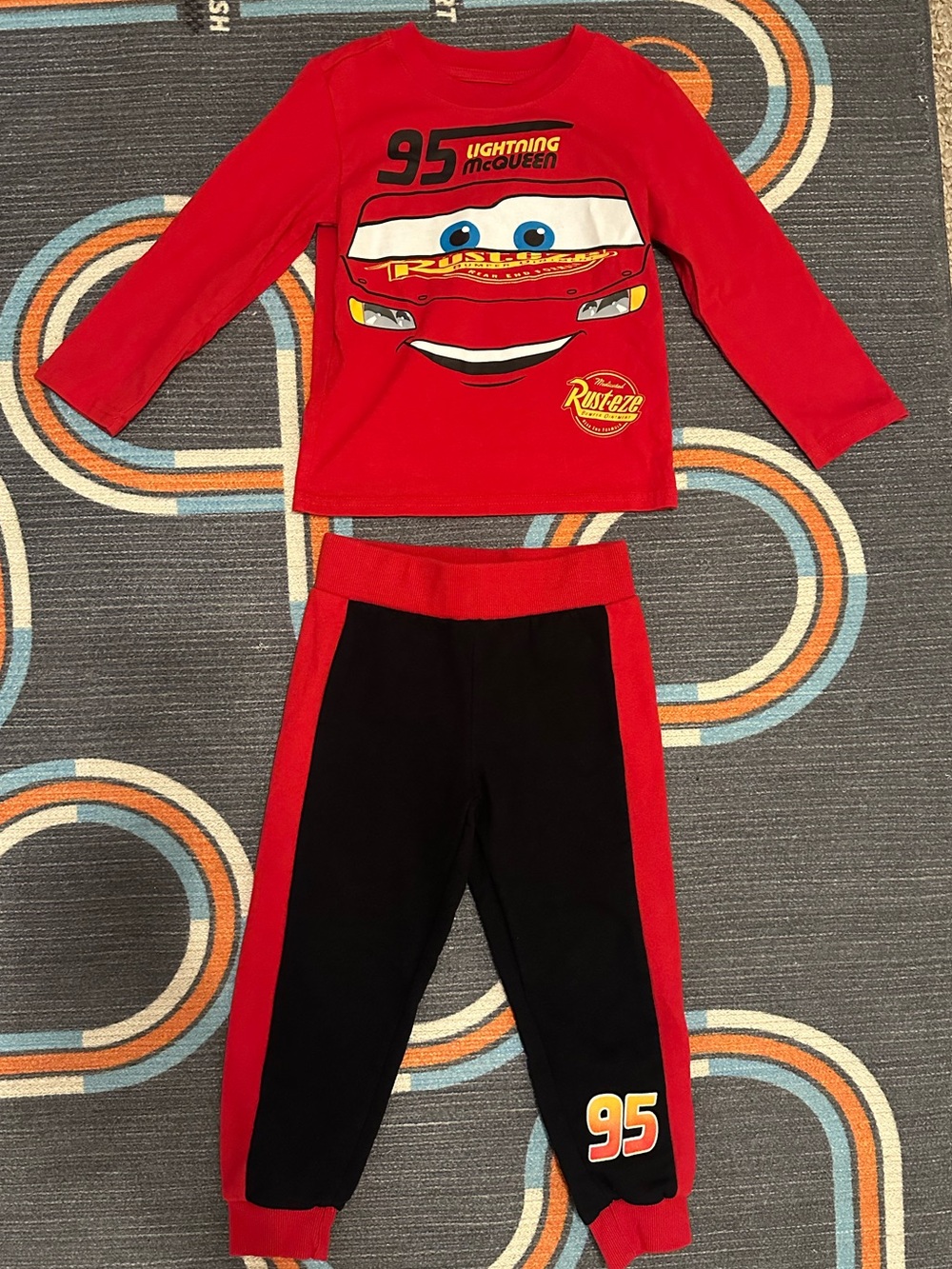 Disney Pixar Cars Lightning McQueen Kids Costume Lounge Set